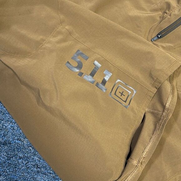 5.11 Tactical Recon Vandal Shorts Brown Drawstring Athletic Short Size 44 - Picture 3 of 6